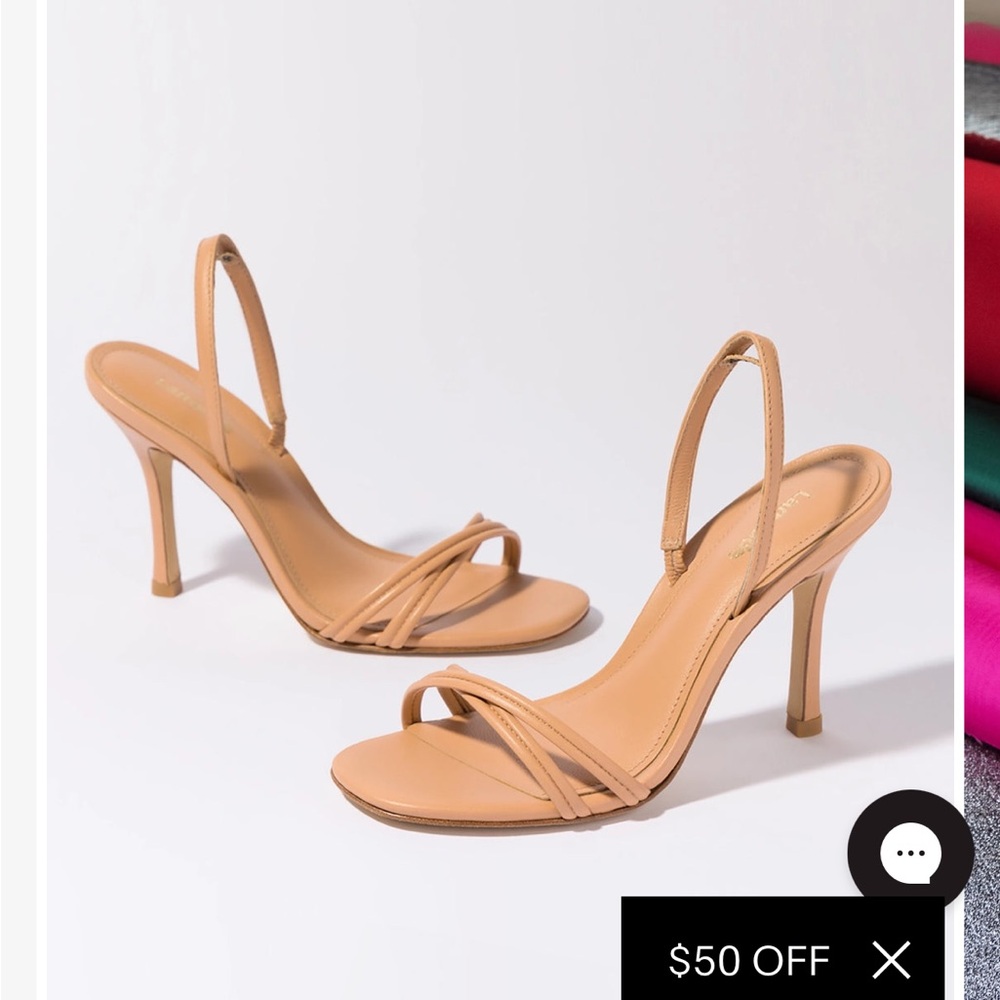 Elegant Tan Strappy Heels